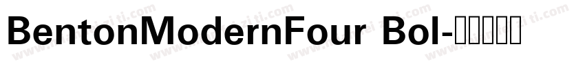 BentonModernFour Bol字体转换